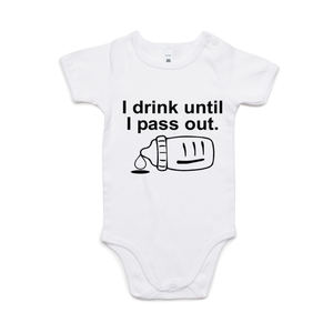 I DRINK UNTIL I PASS OUT (BLACK PRINT)